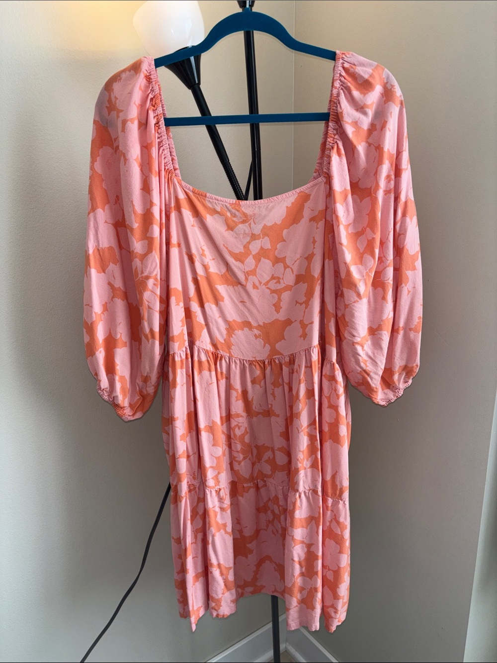 Sanctuary Pink and Coral Floral Print Dress Size 3X